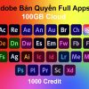 Adobe Photoshop Bản Quyền Full Apps 100GB Cloud