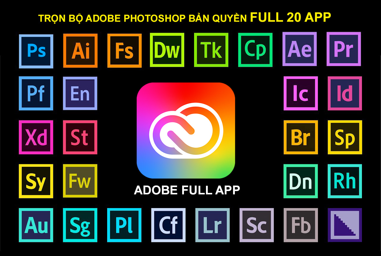 Adobe Photoshop Bản Quyền Chính Hãng Creative Cloud Full App